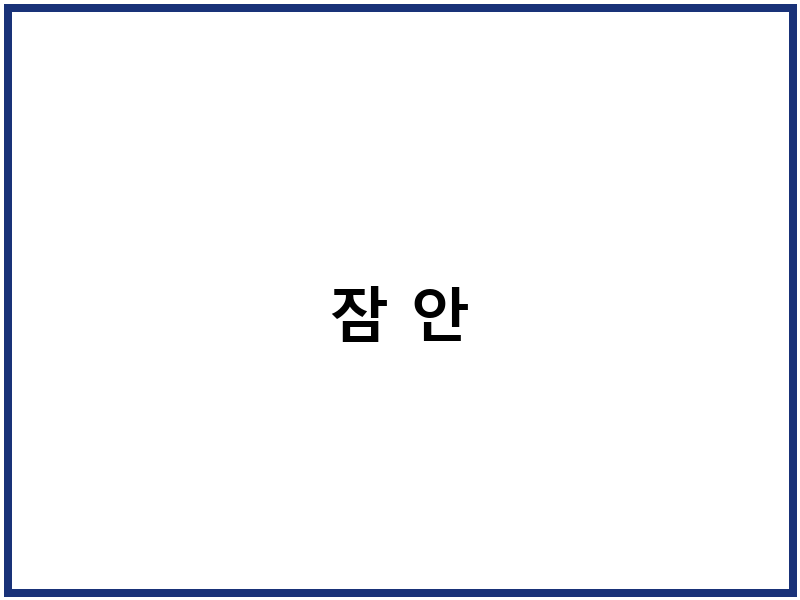 잠 안