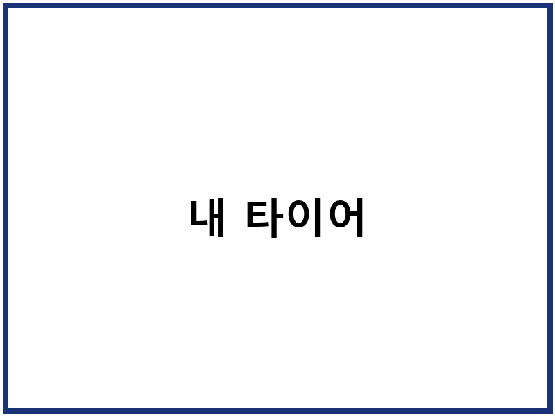 내 타이어