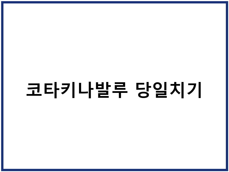 코타키나발루 당일치기
